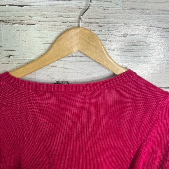 Banana republic pink knit sweater size small - Picture 6 of 8